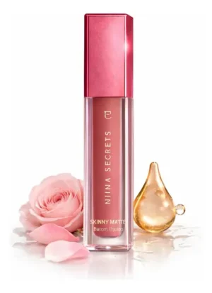 Batom Líquido Niina Secrets Skinny Matte na tonalidade Rose Gardenia