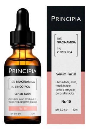 Frasco do Sérum Principia 10% Niacinamida e 1% Zinco PCA