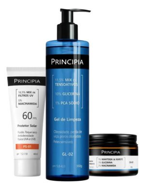 Kit Principia para Rotina de Skincare com três embalagens