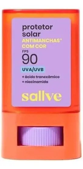 Protetor Solar em Bastão com Cor 6 da Sallve em embalagem prática