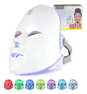 Máscara facial de fototerapia LED B-Max com design ergonômico